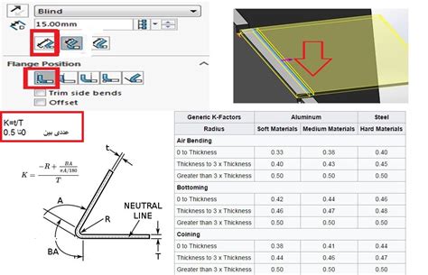 k factor solidworks sheet metal|solidworks k factor bend table.